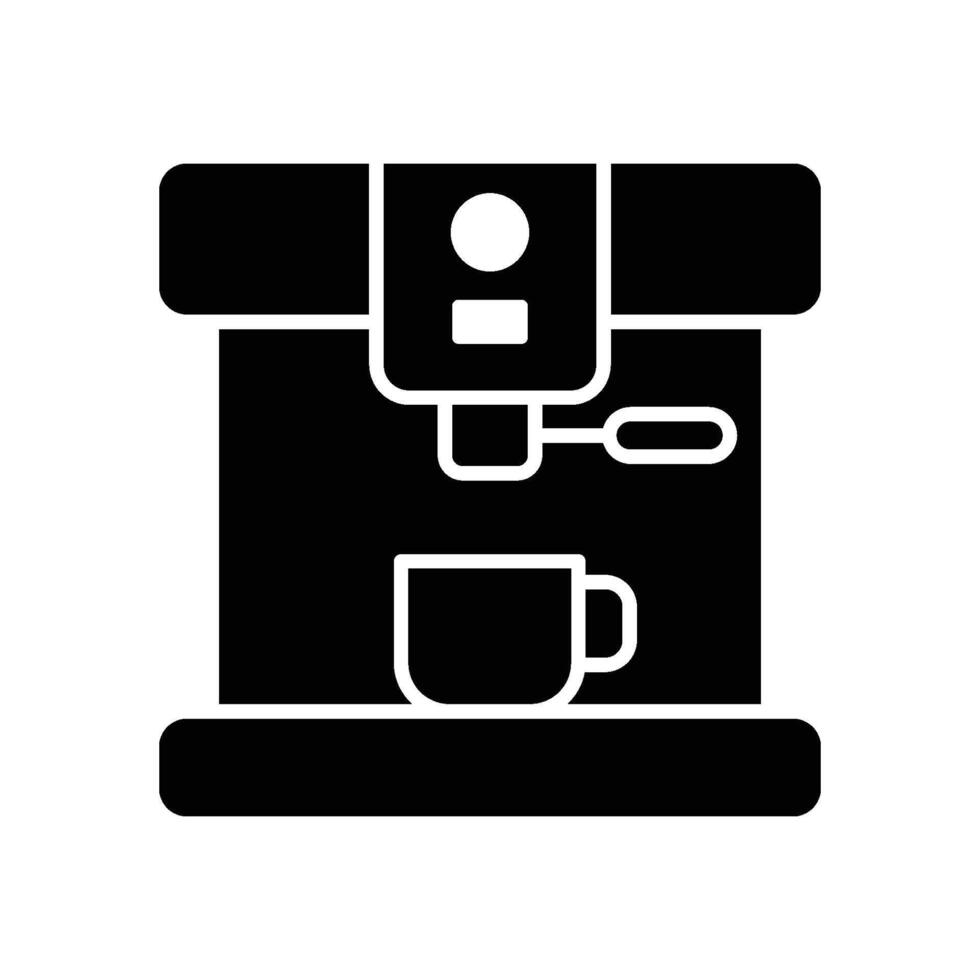 café fabricant icône vecteur conception