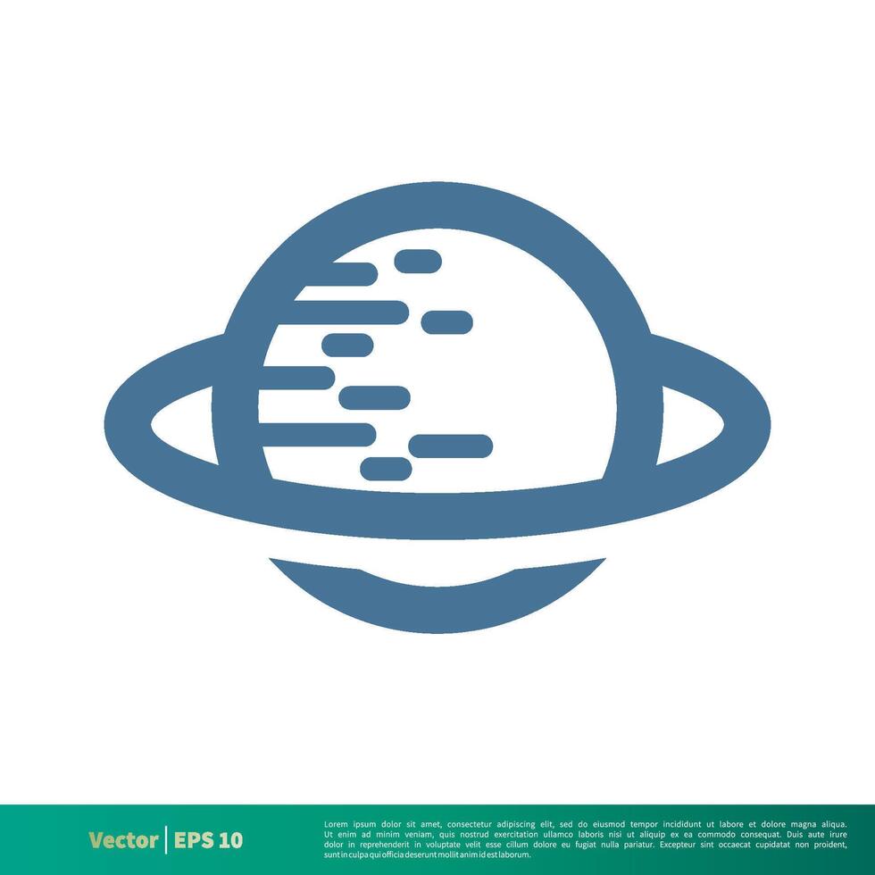 planète icône vecteur logo modèle illustration conception. vecteur eps dix.