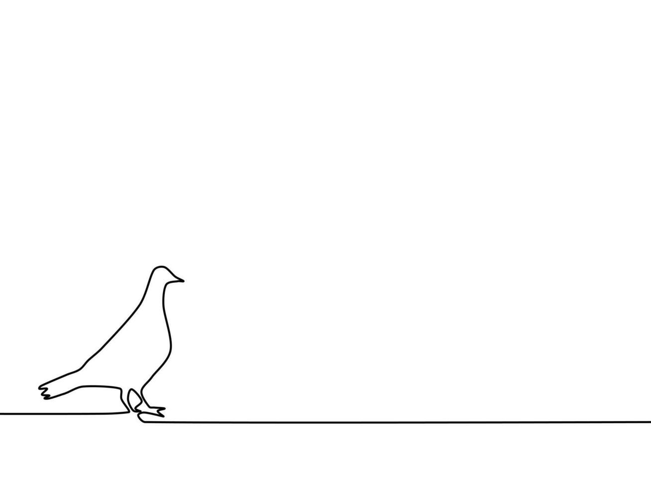 silhouette pigeon. silhouette oiseau vecteur