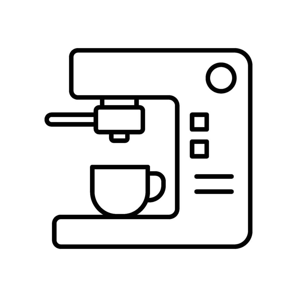 café fabricant icône vecteur conception