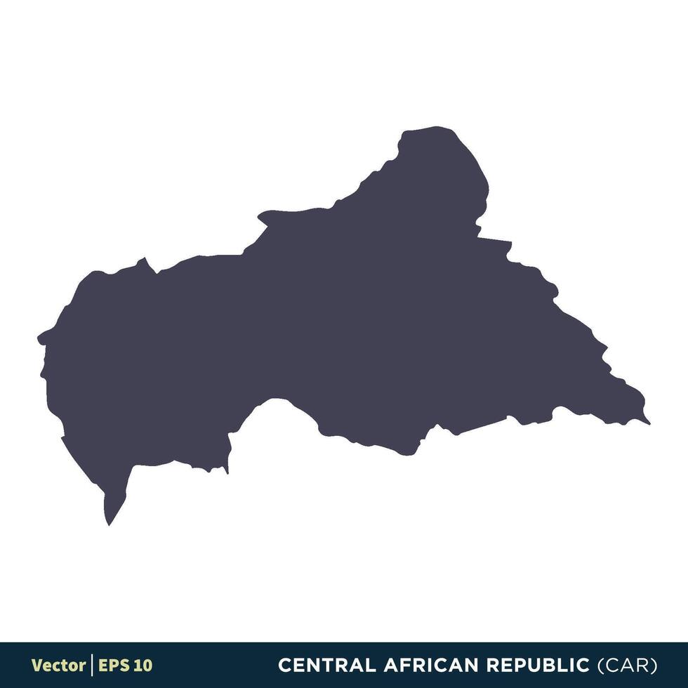 central africain république voiture - Afrique des pays carte icône vecteur logo modèle illustration conception. vecteur eps dix.