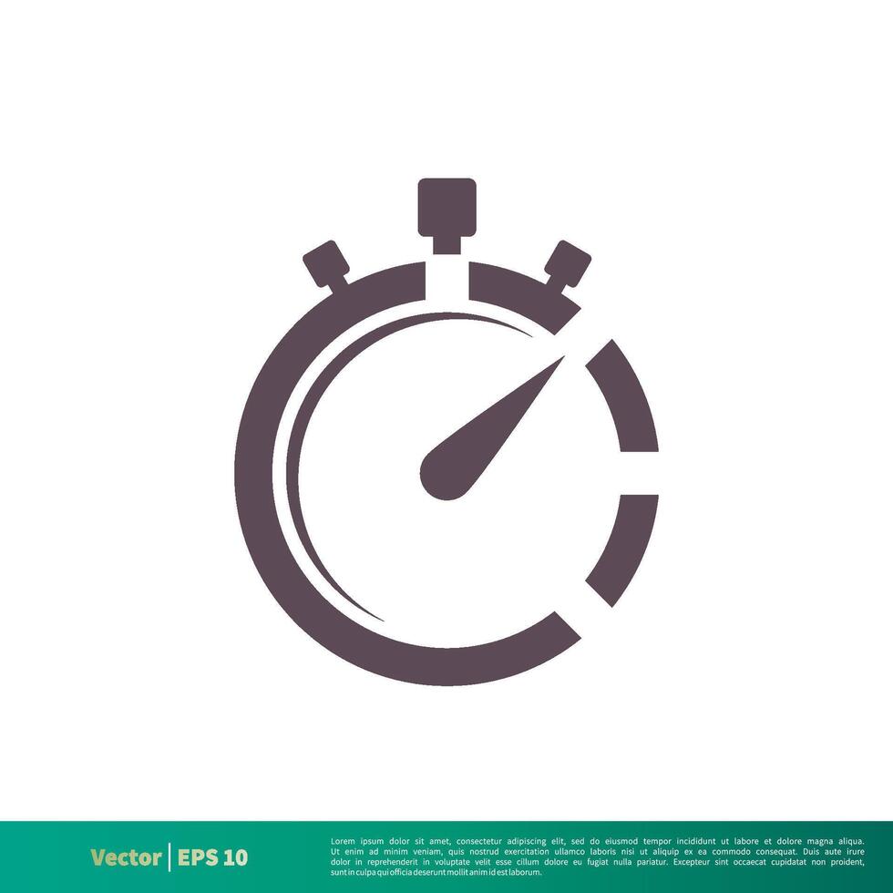 chronomètre icône vecteur logo modèle illustration conception. vecteur eps dix.