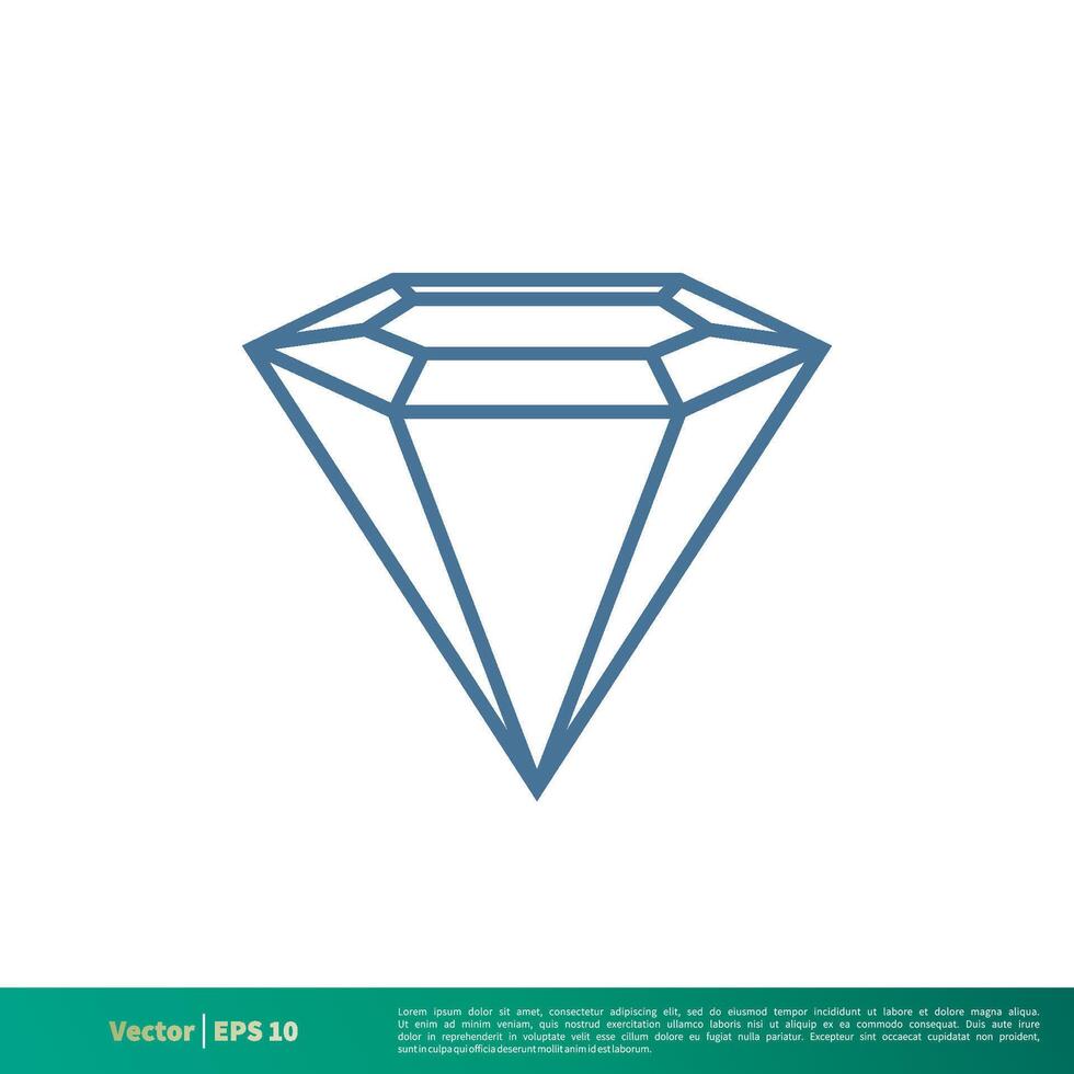 diamant icône vecteur logo modèle illustration conception. vecteur eps dix.