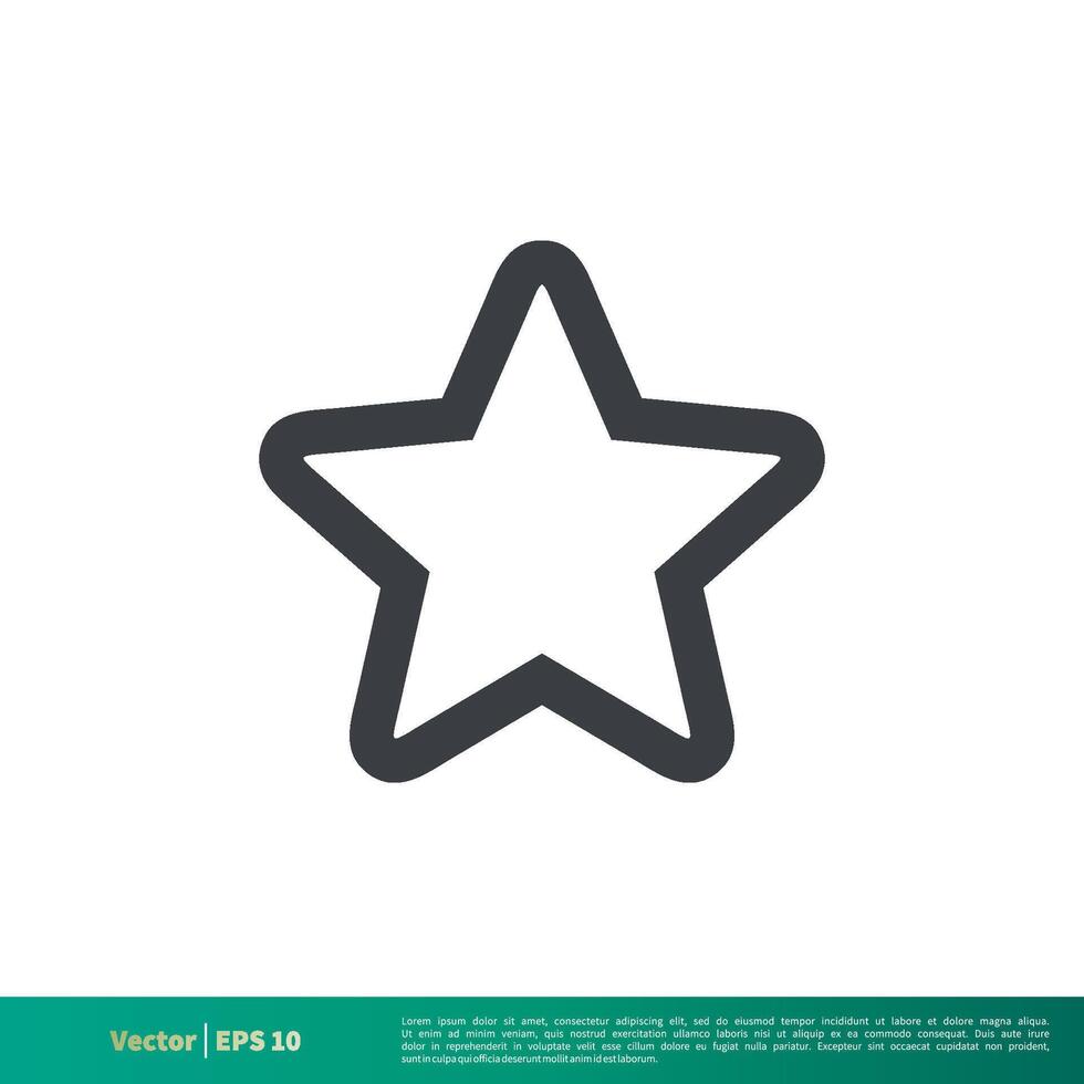Facile étoile forme icône vecteur logo modèle illustration conception. vecteur eps dix.