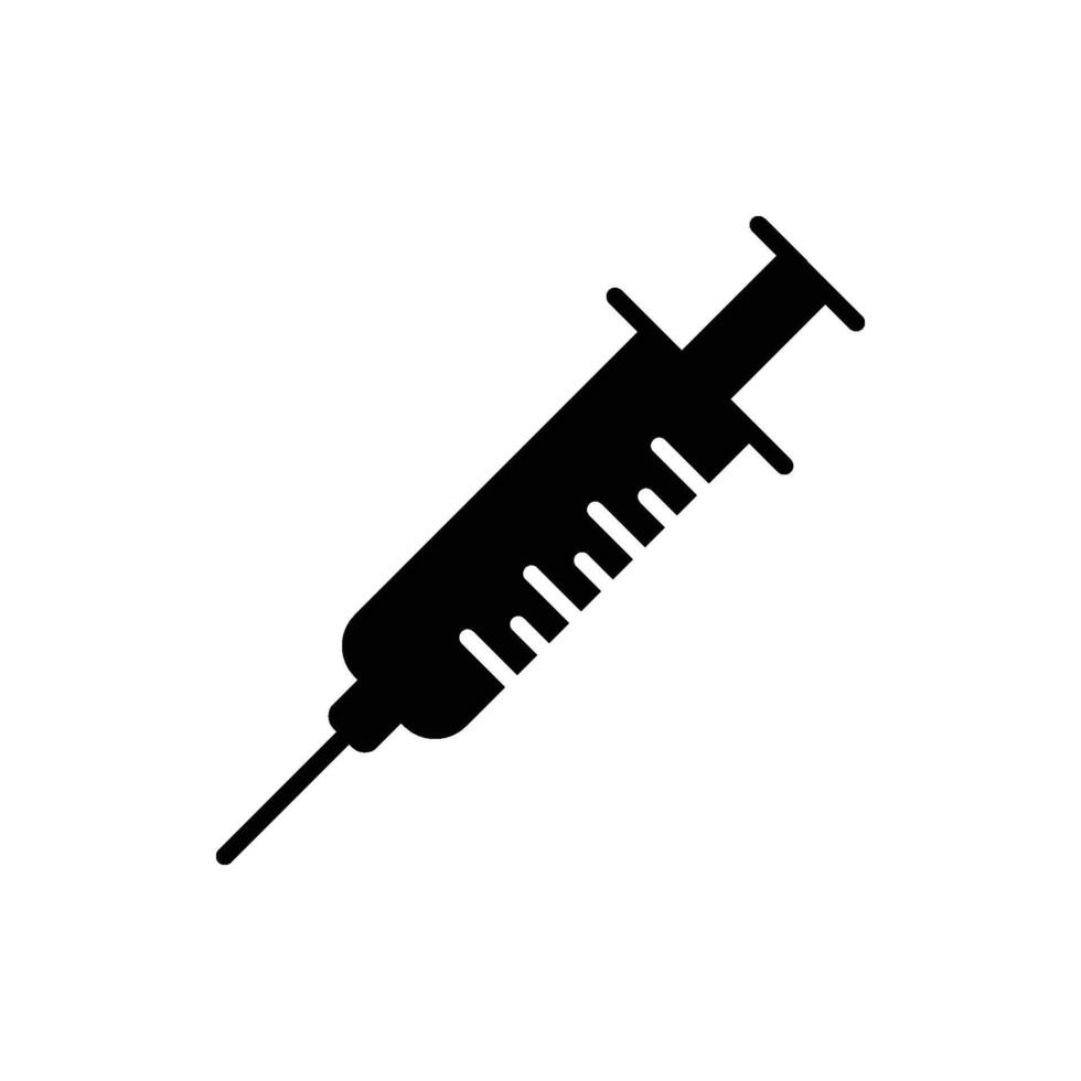 seringue médical icône vecteur modèle