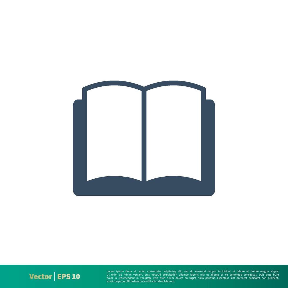livre - éducation icône vecteur logo modèle illustration conception. vecteur eps dix.
