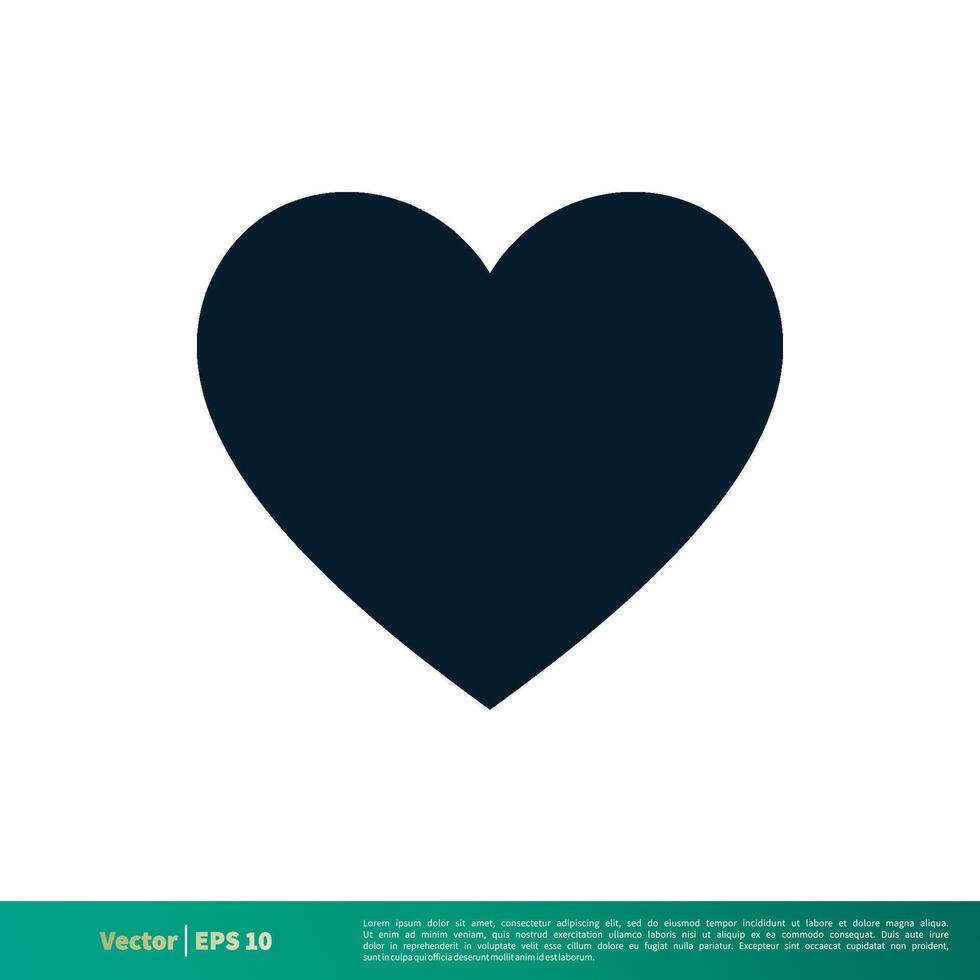 l'amour cœur valentines journée icône vecteur logo modèle illustration conception eps dix.