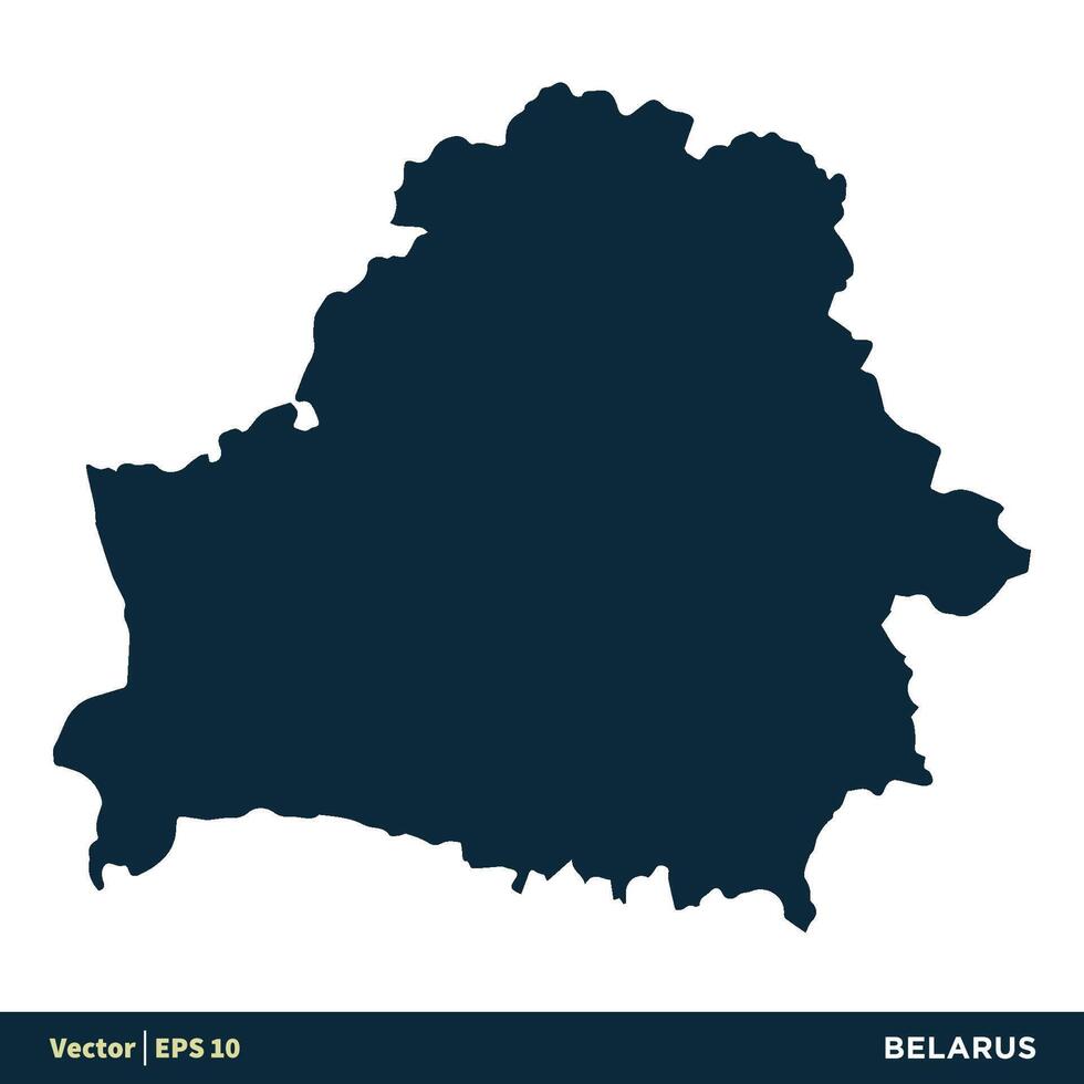 biélorussie - L'Europe  des pays carte vecteur icône modèle illustration conception. vecteur eps dix.