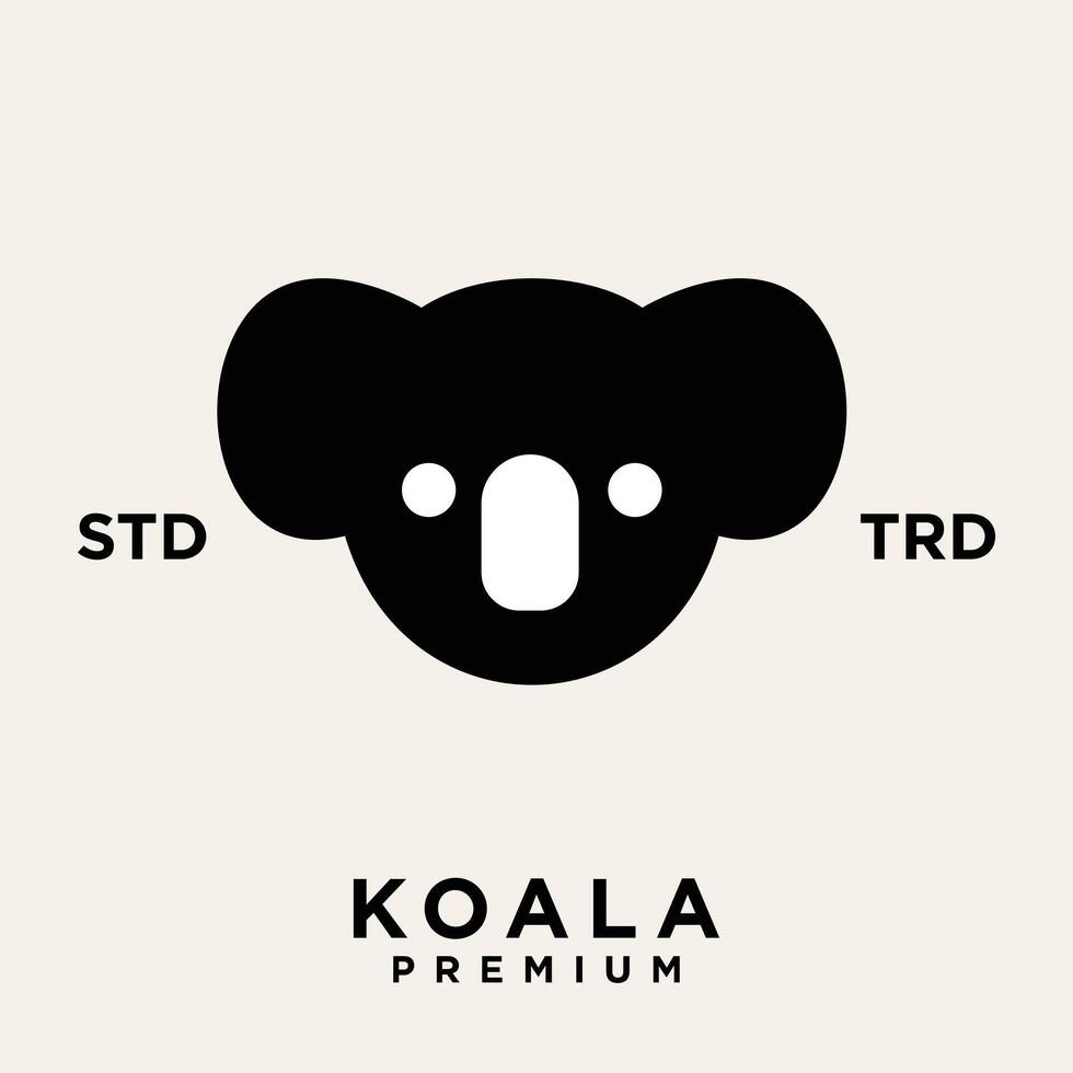 koala logo icône conception modèle vecteur avec moderne illustration concept