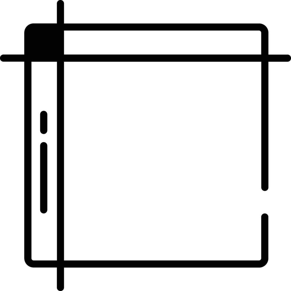 la grille outil glyphe et ligne vecteur illustration