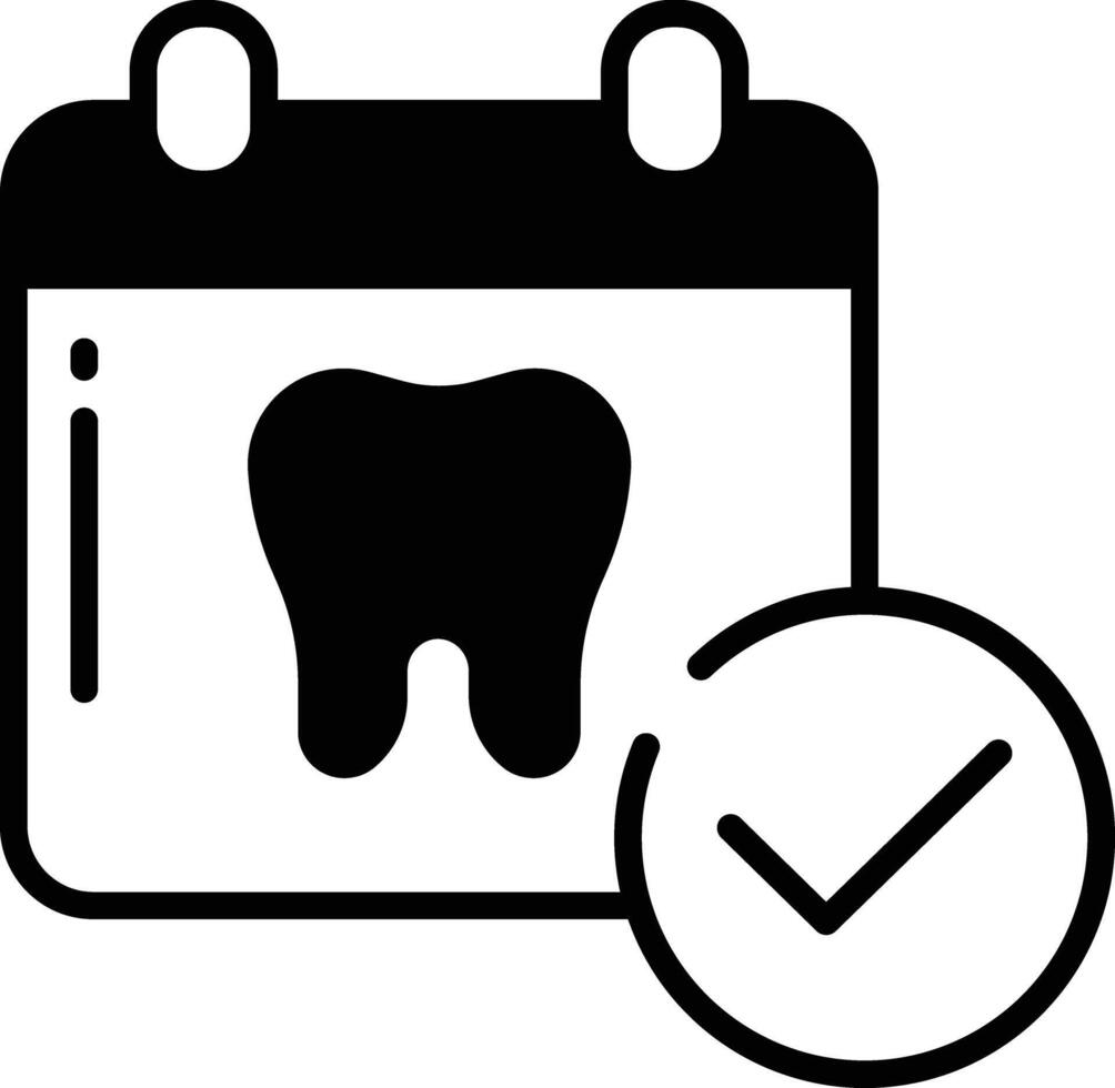 vert Date glyphe et ligne vecteur illustration