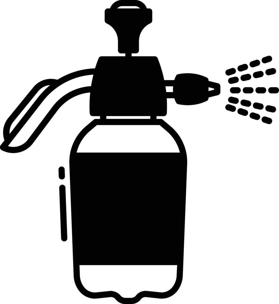 pesticides glyphe et ligne vecteur illustration