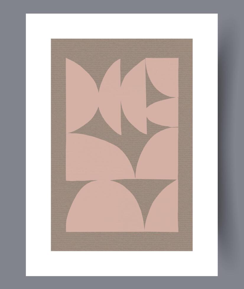 scandinave abstrait vecteur imprimer. minimaliste abstrait mur art Contexte pour imprimer. scandinave vecteur style.