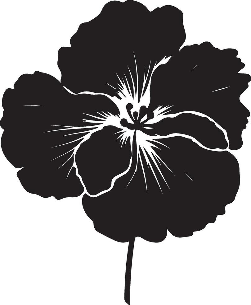 bégonia fleur silhouette vecteur illustration blanc Contexte