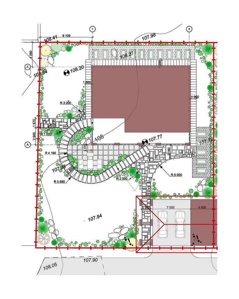 vecteur Maître plan de une ville district avec bâtiments et paysage conception.