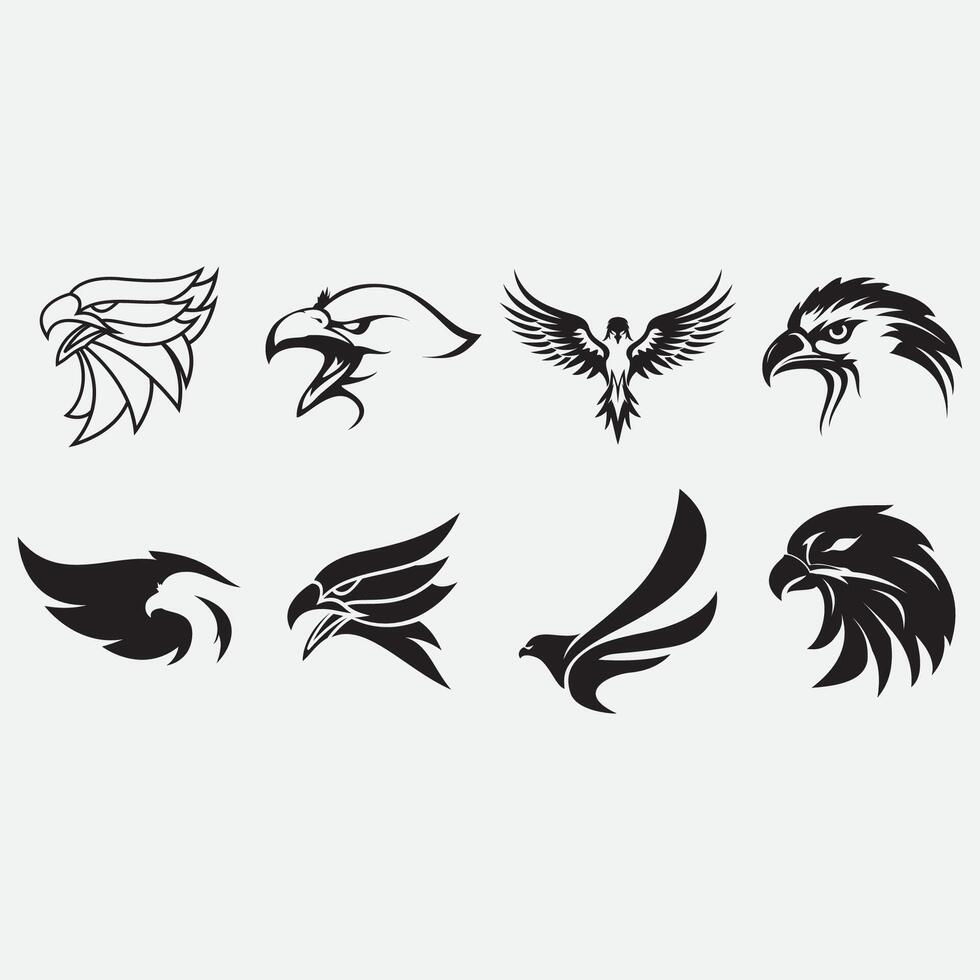 collection de Aigle logos vecteur