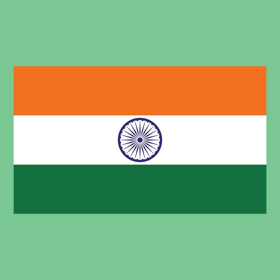 Inde drapeau vecteur .