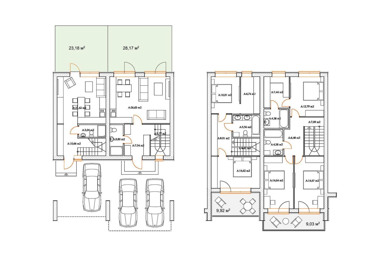 détaillé architectural privé maison sol plan, appartement mise en page, plan. vecteur illustration