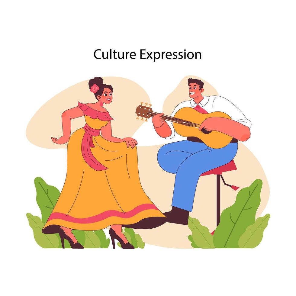 culture expression concept. plat vecteur illustration
