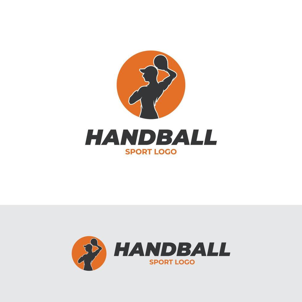 handball joueur logo conception modèle vecteur