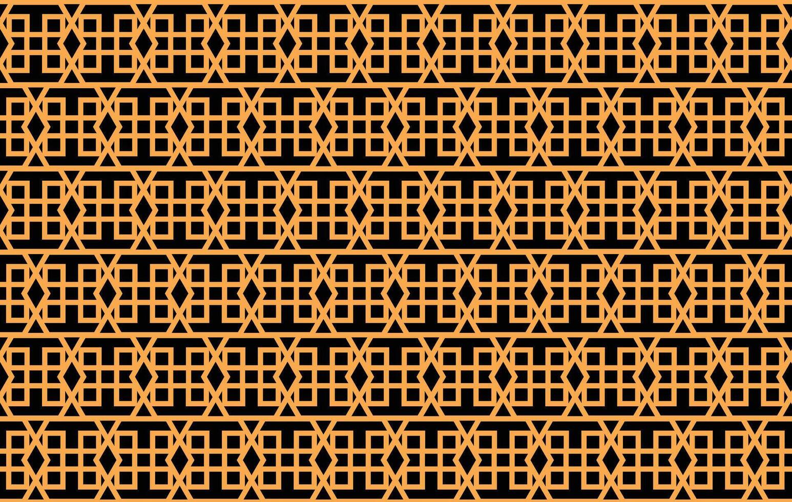 illustration fond d'écran, abstrait géométrique style. répéter échantillon Jaune carré et ligne sur noir Contexte. vecteur