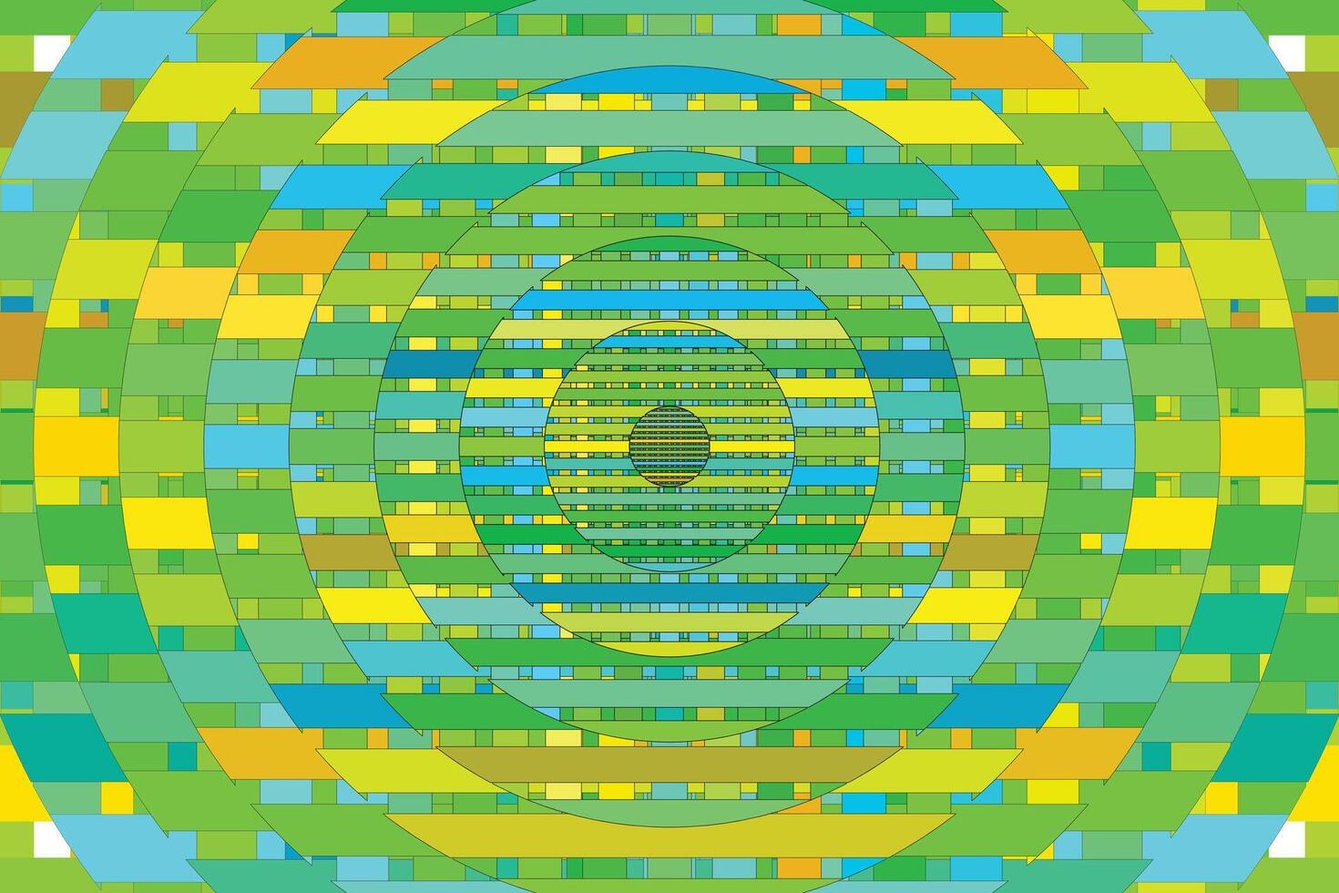 illustration fond d'écran de abstrait multicolore dans cercle Contexte. vecteur