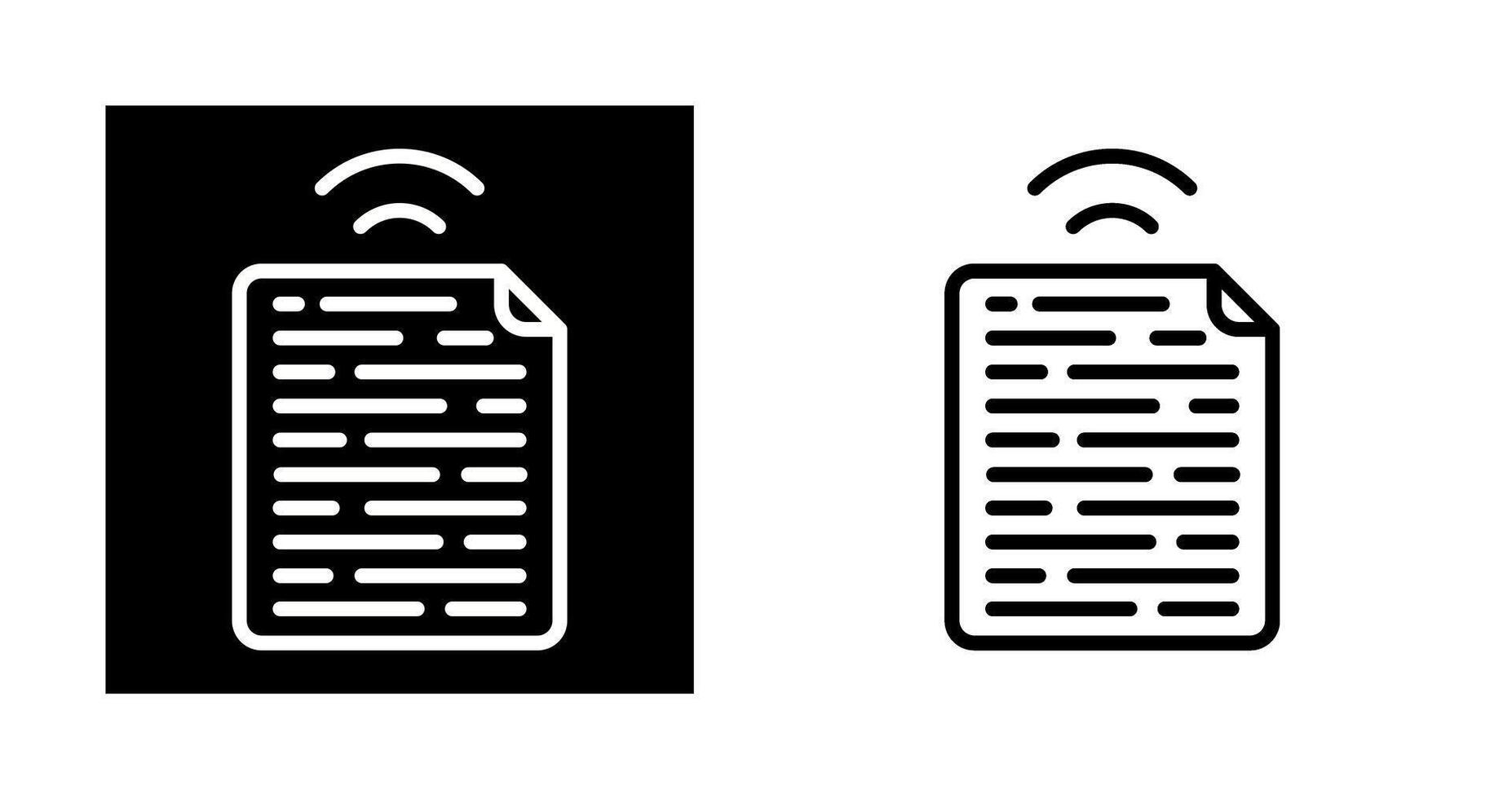 icône de vecteur de document