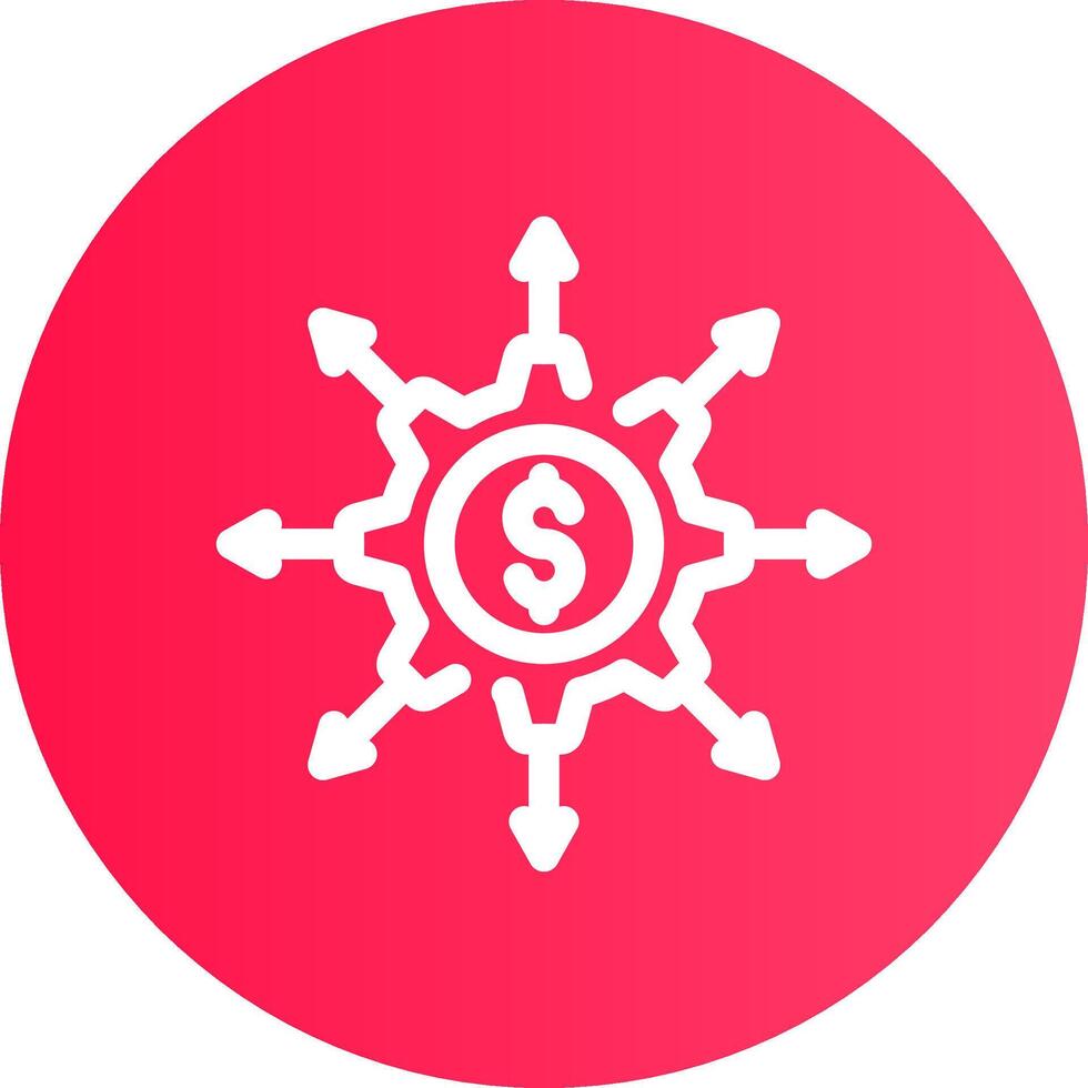 financement participatif portail Créatif icône conception vecteur