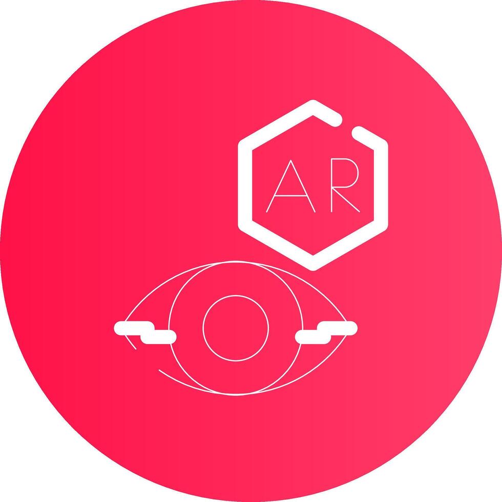 ar contact lentille Créatif icône conception vecteur