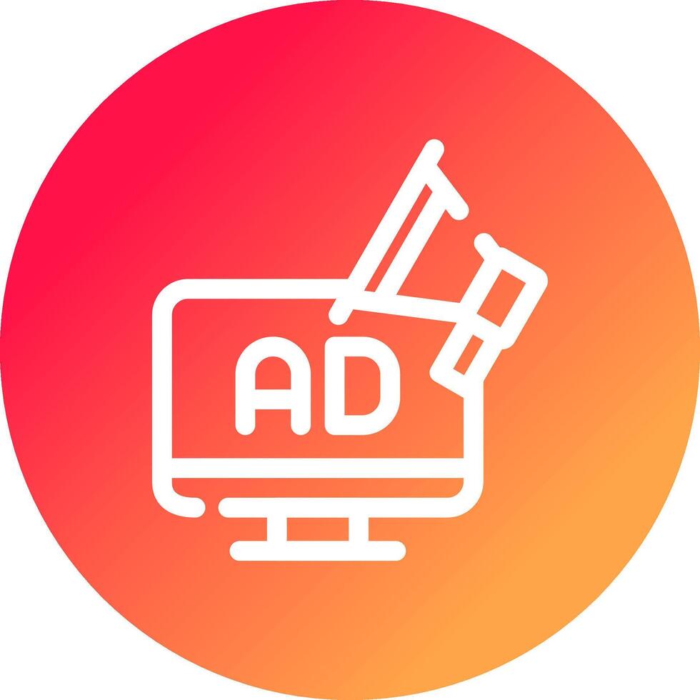 conception d'icônes créatives de marketing numérique vecteur