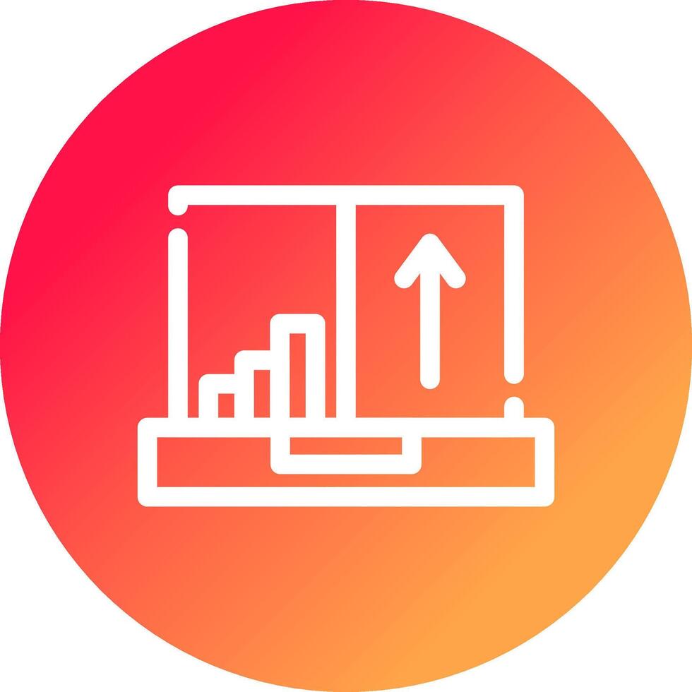 flux de clics une analyse Créatif icône conception vecteur