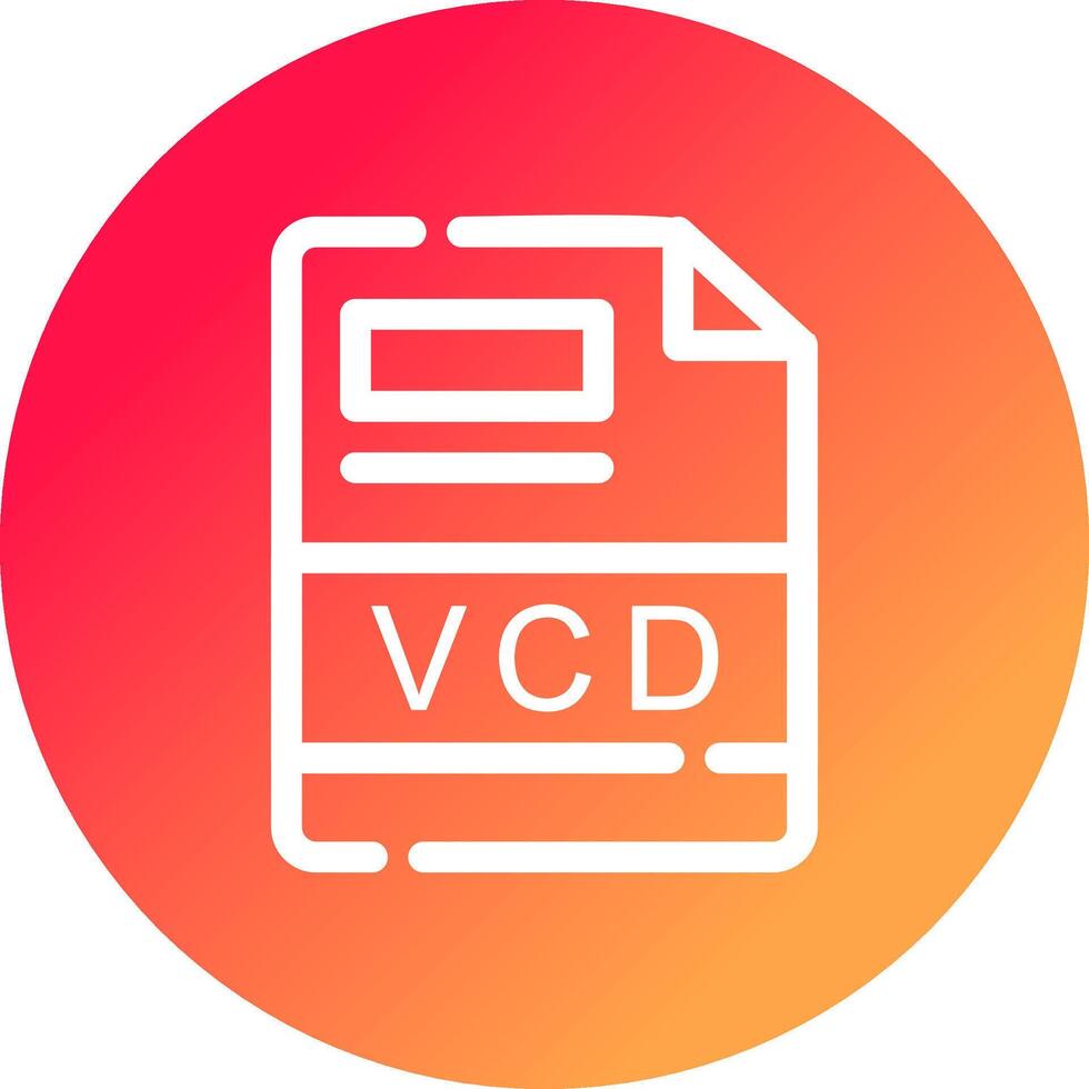 VCD Créatif icône conception vecteur