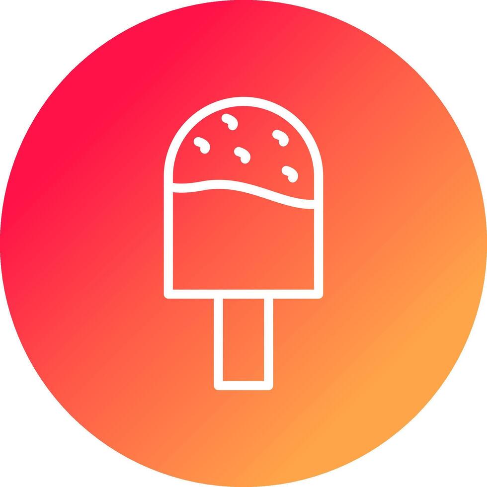 conception d'icône créative de crème glacée vecteur