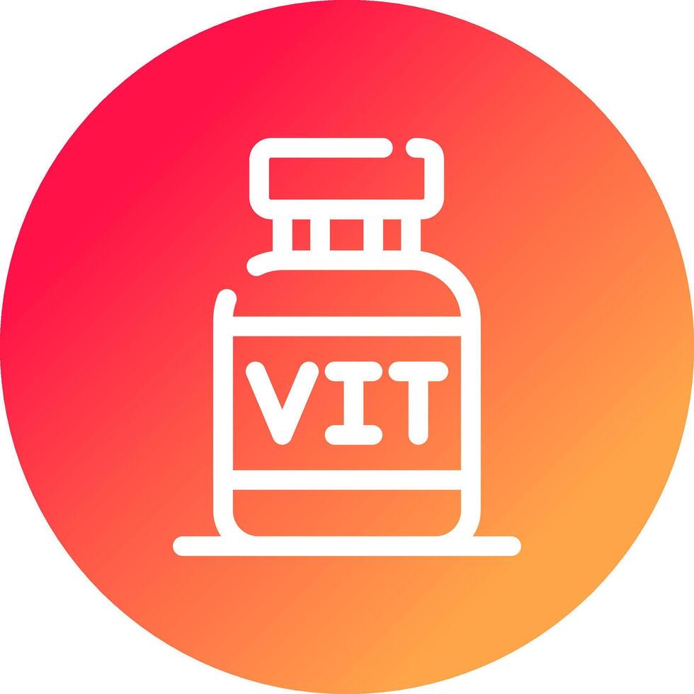 conception d'icônes créatives de vitamines vecteur