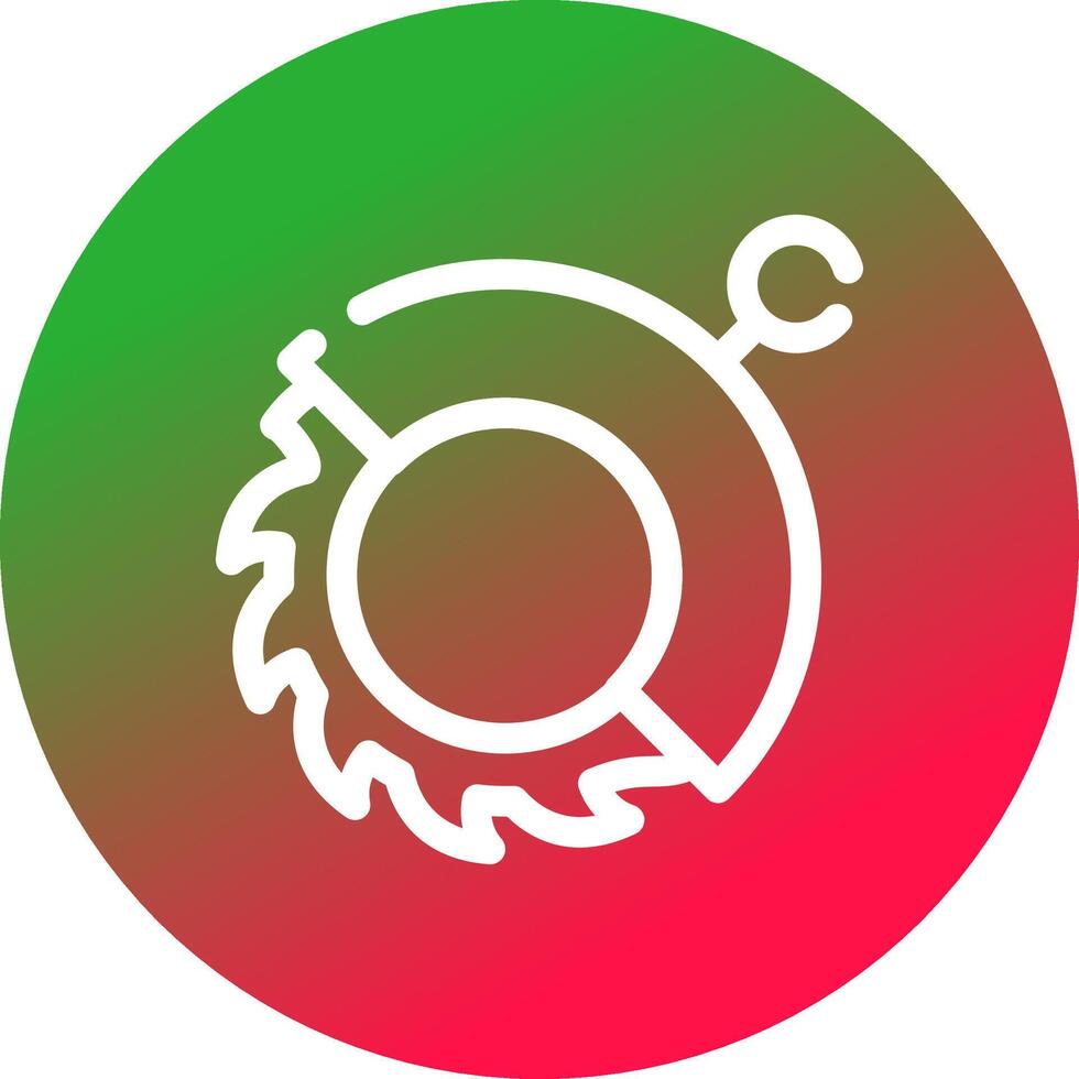conception d'icône créative de scie circulaire vecteur