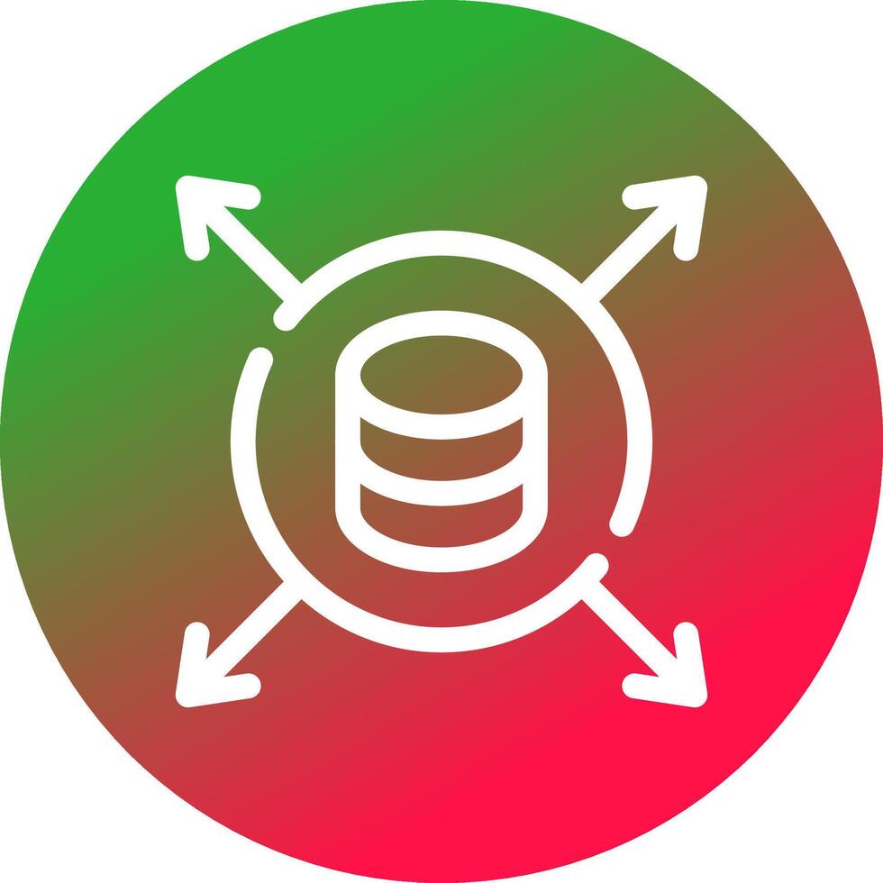 Les données conduit Créatif icône conception vecteur