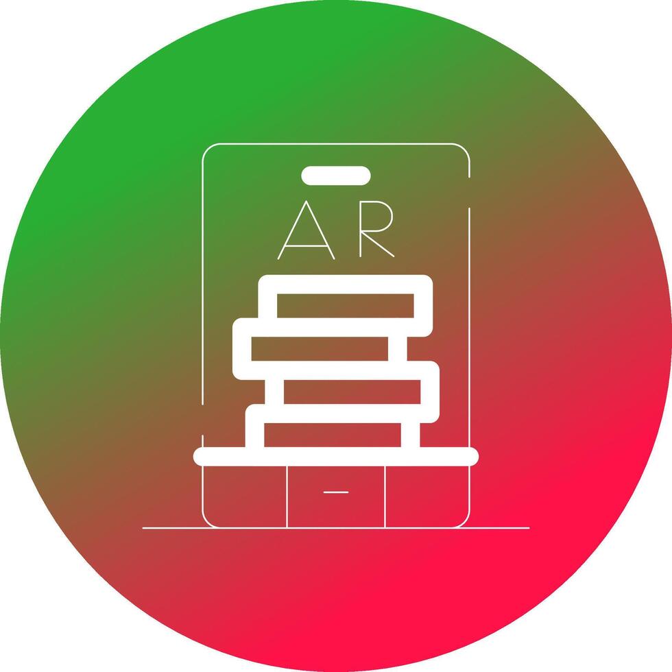 ar dégringoler blocs Créatif icône conception vecteur