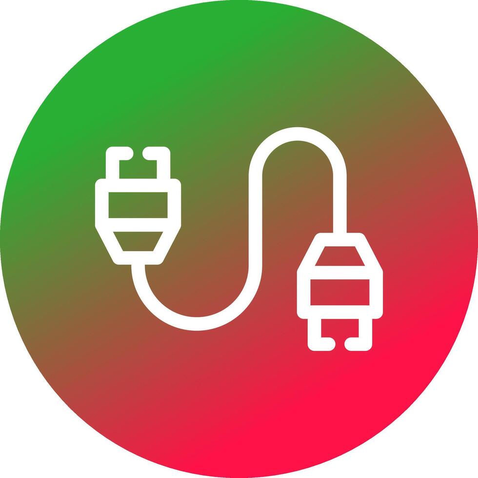 conception d'icône créative de câble vecteur
