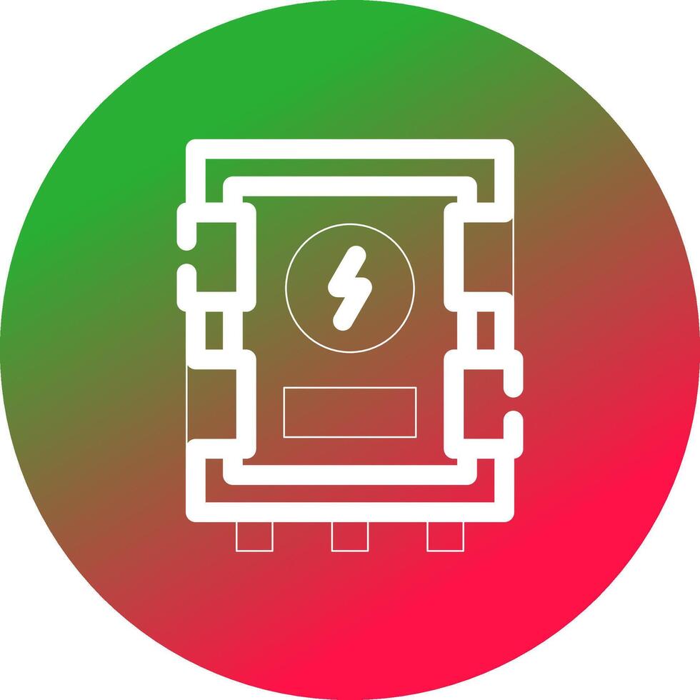 conception d'icône créative de panneau électrique vecteur