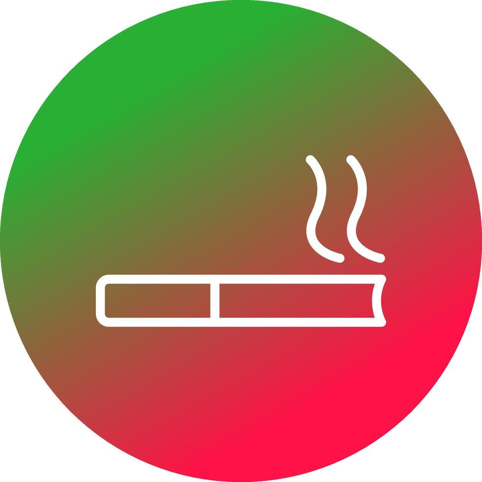 conception d'icône créative de cigarette vecteur