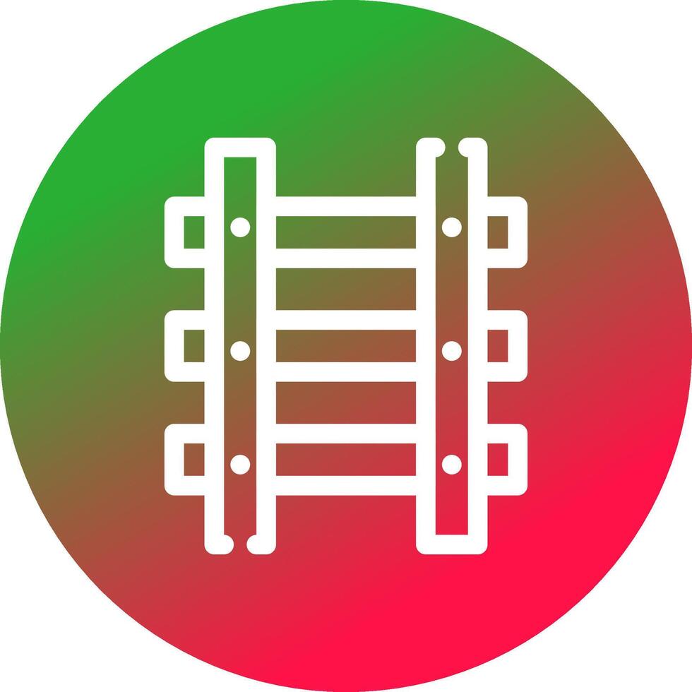 conception d'icônes créatives de voies ferrées vecteur