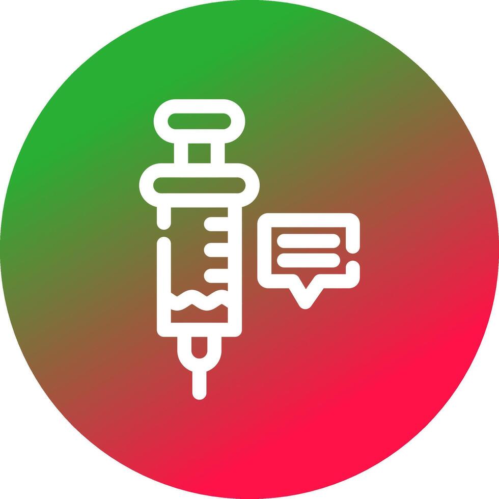 conception d'icône créative de seringue vecteur