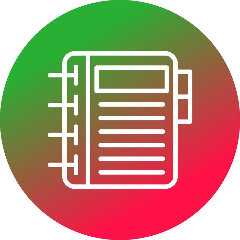 journal intime Créatif icône conception vecteur