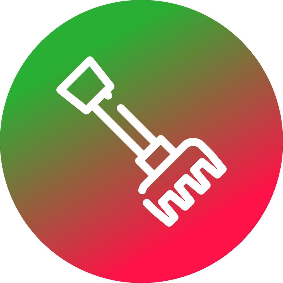 conception d'icône créative de râteau vecteur