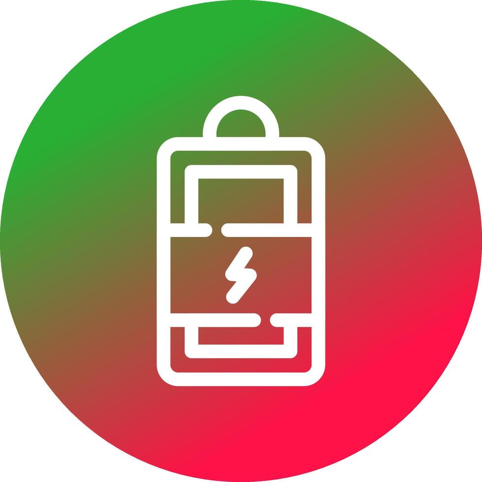 conception d'icône créative de batterie de charge vecteur