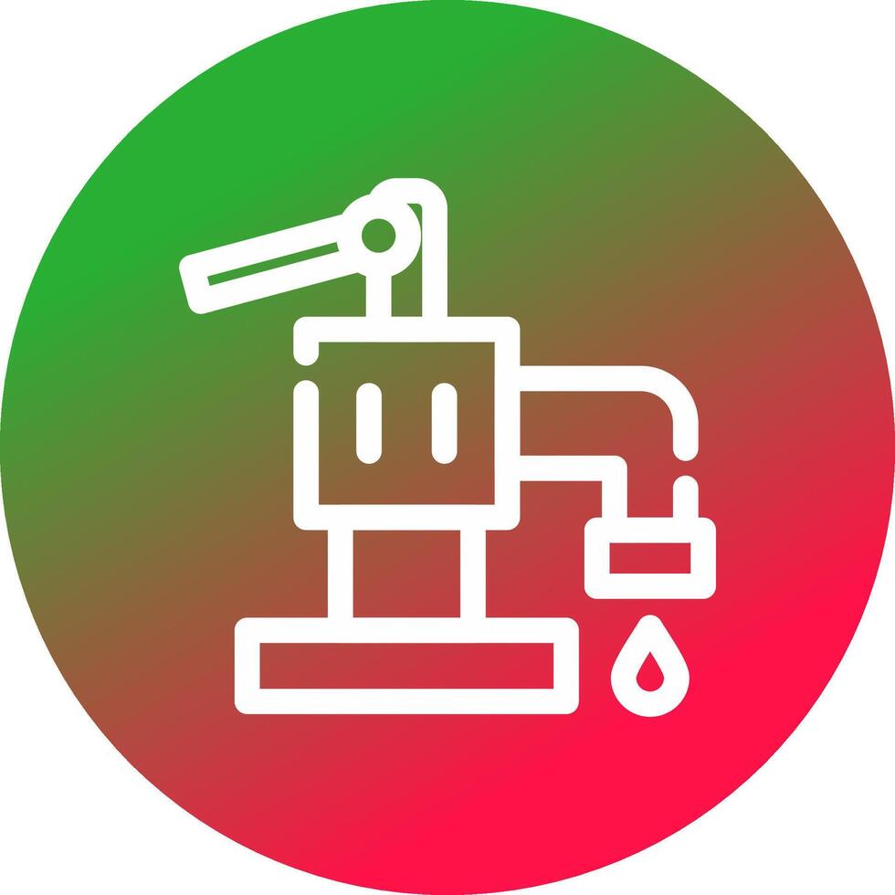 conception d'icône créative de pompe à main vecteur