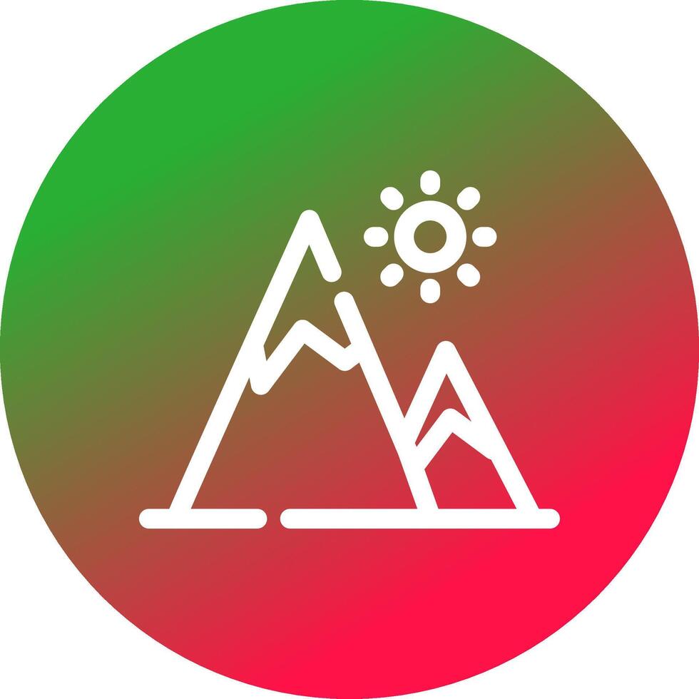 conception d'icône créative de montagne vecteur