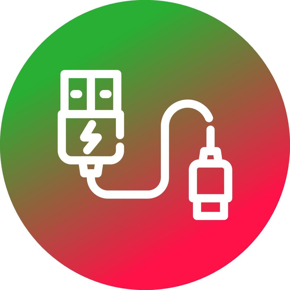 conception d'icône créative de câble usb vecteur