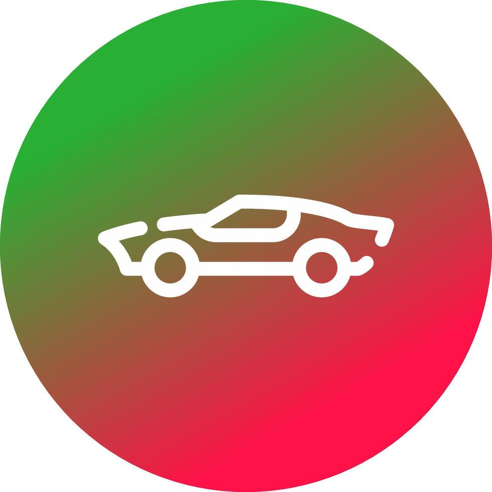 conception d'icône créative de voiture de sport vecteur