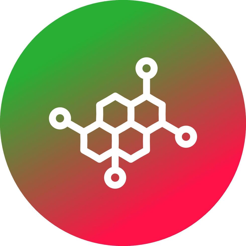 conception d'icône créative de molécule vecteur